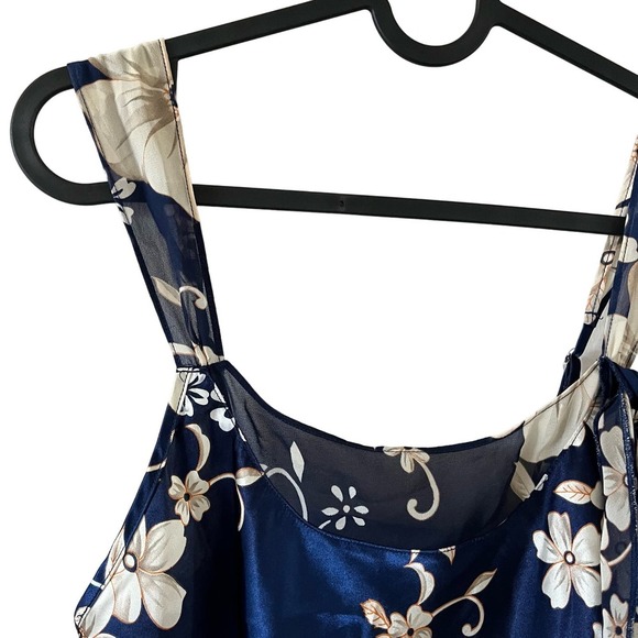 LA Intimates Vintage Floral Bow Detail Satiny Slip Women's Size S - Picture 2 of 9